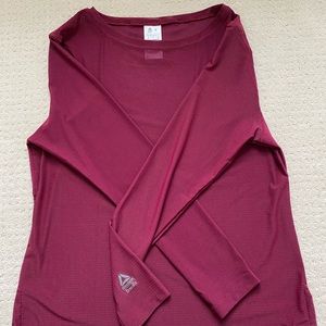 Mesh long sleeve top